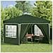 Tenda per feste a pop-up 288 x 288 x 245 cm Verde - Foto miniatura 3