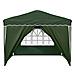 Tenda per feste a pop-up 288 x 288 x 245 cm Verde - Foto miniatura 7