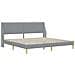 Struttura letto con materasso Grigio chiaro 200 x 200 cm - Foto miniatura 4