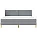 Struttura letto con materasso Grigio chiaro 200 x 200 cm - Foto miniatura 6