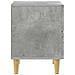 Comodino Grigio Cemento 43 x 34,5 x 48 cm Legno ingegnerizzato - Foto miniatura 4