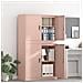 Armadio 2 pz Rosa 90 x 40 x 160 cm Acciaio Bloccabile - Foto miniatura 2