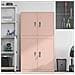 Armadio 2 pz Rosa 90 x 40 x 160 cm Acciaio Bloccabile - Foto miniatura 4