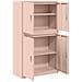 Armadio 2 pz Rosa 90 x 40 x 160 cm Acciaio Bloccabile - Foto miniatura 7