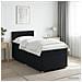 Letto box spring con materasso Nero 100 x 200 cm Tessuto - Foto miniatura 2