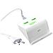 Stazione di Ricarica Fast Charger Universale, 2 USB Output 4.8A Bianco - Foto miniatura 1
