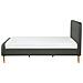 Letto Matrimoniale Moderno In Tessuto Grigio 140x200cm Rennes - Foto miniatura 33