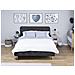 Letto Matrimoniale Moderno In Tessuto Grigio 140x200cm Rennes - Foto miniatura 12