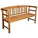 Panca da Giardino 157 cm in Legno Massello di Acacia - Foto miniatura 1