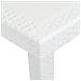 Tavolo da Giardino Bianco 220x90x72 cm in Plastica Stile Rattan - Foto miniatura 4