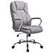 Sedia Ufficio Xanthos XXL in Tessuto - Poltrona Ergonomica Carico Max 210 kg - Sedia Studio Imbottita E Regolabile - Poltrona Pc Rinforzata Grigio - Foto miniatura 1