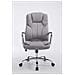 Sedia Ufficio Xanthos XXL in Tessuto - Poltrona Ergonomica Carico Max 210 kg - Sedia Studio Imbottita E Regolabile - Poltrona Pc Rinforzata Grigio - Foto miniatura 2