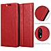 Custodia Compatibile Con Xiaomi Redmi 7a In Rosso Mela - Coperchio Protettiva Con Chiusura Magnetica, Funzione Stand E Tasca Per Le Carte - Foto miniatura 3