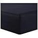 Vision Lenzuola Con Angoli Nero 200x200 - 100% Cotone - Da 30 Centimetri Con Altezza - Foto miniatura 1