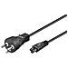 Pe120810 Cavo Di Alimentazione Nero 1 M Spina Di Alimentazione Di Tipo K Accoppiatore C5 (powercord Dk To C - Foto miniatura 2