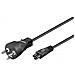 Pe120810 Cavo Di Alimentazione Nero 1 M Spina Di Alimentazione Di Tipo K Accoppiatore C5 (powercord Dk To C - Foto miniatura 1