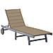 Sdraio da Giardino Grigia con Cuscino in Massello di Acacia - Foto miniatura 1