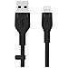 Cavo In Silicone Da Usb-a A Lightning 1m - Nero - Foto miniatura 1