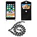 Catena Di Telefoni Cellulari Compatibile Con Apple Iphone 7 / 7s / 8 / Se 2020 In Nero Camouflage - Coperchio Protettivo In Silicone Con Anelli D'argento, Cinturino In Corda E Custodia Staccabile - Foto miniatura 7