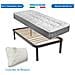 Set Letto Singolo 80x190 Con Materasso A Molle Rigido Panama Con Rete Ortopedica A Doghe Flessibili E Cuscino Fiocco Memory In Regalo - Foto miniatura 1