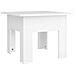 Tavolino da Salotto Bianco 55x55x42 cm in Legno Multistrato - Foto miniatura 1