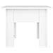 Tavolino da Salotto Bianco 55x55x42 cm in Legno Multistrato - Foto miniatura 2