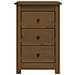 Comodini 2 Pz Miele 40x35x61,5 Cm In Legno Massello Di Pino - Foto miniatura 3