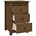Comodini 2 Pz Miele 40x35x61,5 Cm In Legno Massello Di Pino - Foto miniatura 4