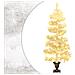 Albero di Natale a Spirale con Vaso e LED Bianco 120 cm PVC - Foto miniatura 1