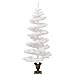 Albero di Natale a Spirale con Vaso e LED Bianco 120 cm PVC - Foto miniatura 4