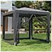 Tenda Per Feste Con 4 Pareti In Rete Antracite 2,5x2,5 M Hdpe - Foto miniatura 1