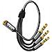 Adattatore Splitter Audio Da Jack 3,5 Mm Femmina A 3x 3,5 Mm Maschio - Foto miniatura 5
