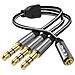 Adattatore Splitter Audio Da Jack 3,5 Mm Femmina A 3x 3,5 Mm Maschio - Foto miniatura 1