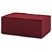 Pouf Antonella, Pouf Da Salotto, 100% Made In Italy, Poltroncina Relax In Tessuto Imbottito, Cm 100x70h43, Rosso - Foto miniatura 2