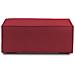 Pouf Antonella, Pouf Da Salotto, 100% Made In Italy, Poltroncina Relax In Tessuto Imbottito, Cm 100x70h43, Rosso - Foto miniatura 3
