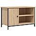 Mobile Porta Tv Rovere Sonoma 80x40x50 Cm In Legno Multistrato - Foto miniatura 2