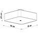 Sollux Lighting Lampada Da Soffitto Lokko 55 Bianco Sl.0826 - Minimalista Lampade Da Soffitto Nero 25x55x55 Cm - Foto miniatura 4