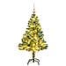 Albero Natale Artificiale 150 Led Palline E Neve Fioccata 150cm - Foto miniatura 1