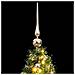 Albero Natale Artificiale 150 Led Palline E Neve Fioccata 150cm - Foto miniatura 2
