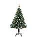 Albero Natale Artificiale 150 Led Palline E Neve Fioccata 150cm - Foto miniatura 4