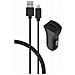 Caricabatterie Auto Usb A 2.4a Fastcharge + Cavo Usb A/lightning, Nero - Foto miniatura 1