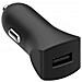 Caricabatterie Auto Usb A 2.4a Fastcharge + Cavo Usb A/lightning, Nero - Foto miniatura 2