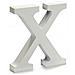 Lettera X Legno Bianco (2 X 16 X 14,5 Cm) (24 Unità) - Foto miniatura 2