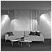 Lampadario A Sospensione Moderno Elti Alluminio Bianco 2 Luci Gu10 50w - Foto miniatura 2