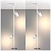 Lampadario A Sospensione Moderno Elti Alluminio Bianco 2 Luci Gu10 50w - Foto miniatura 3