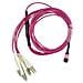X66205-15-bo Cavo A Fibre Ottiche 15 M Mpo 4x Lc Om4 Viola - Foto miniatura 1
