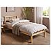 Letto Legno Di Pino Vannes 90 X 200 Cm Marrone Chiaro - Foto miniatura 1