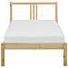 Letto Legno Di Pino Vannes 90 X 200 Cm Marrone Chiaro - Foto miniatura 7