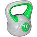 Kettlebell 16kg In Pu E Sabbia Con Base Piatta E Impugnatura Per Stacchi, Squat E Sollevamenti, 26x18x32 Cm, Verde - Foto miniatura 1