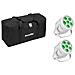 Set 2x Led Silent Par 6 Qcl Floor Ws + Soft-bag (20000965) - Foto miniatura 1